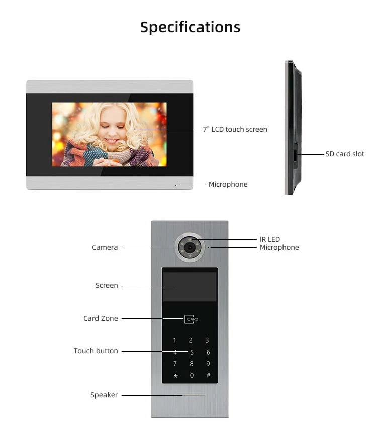 intercom video door bell
