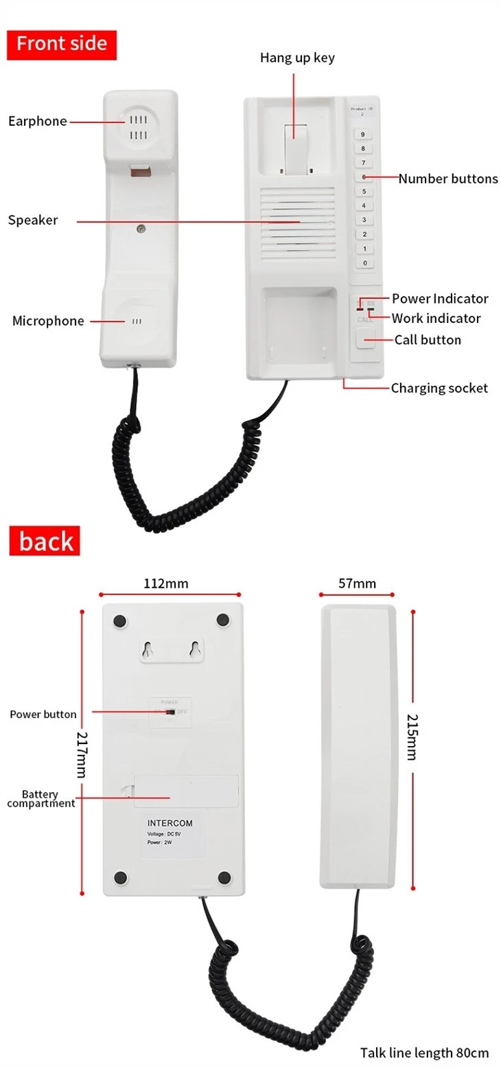 Wireless Audio Door Intercom